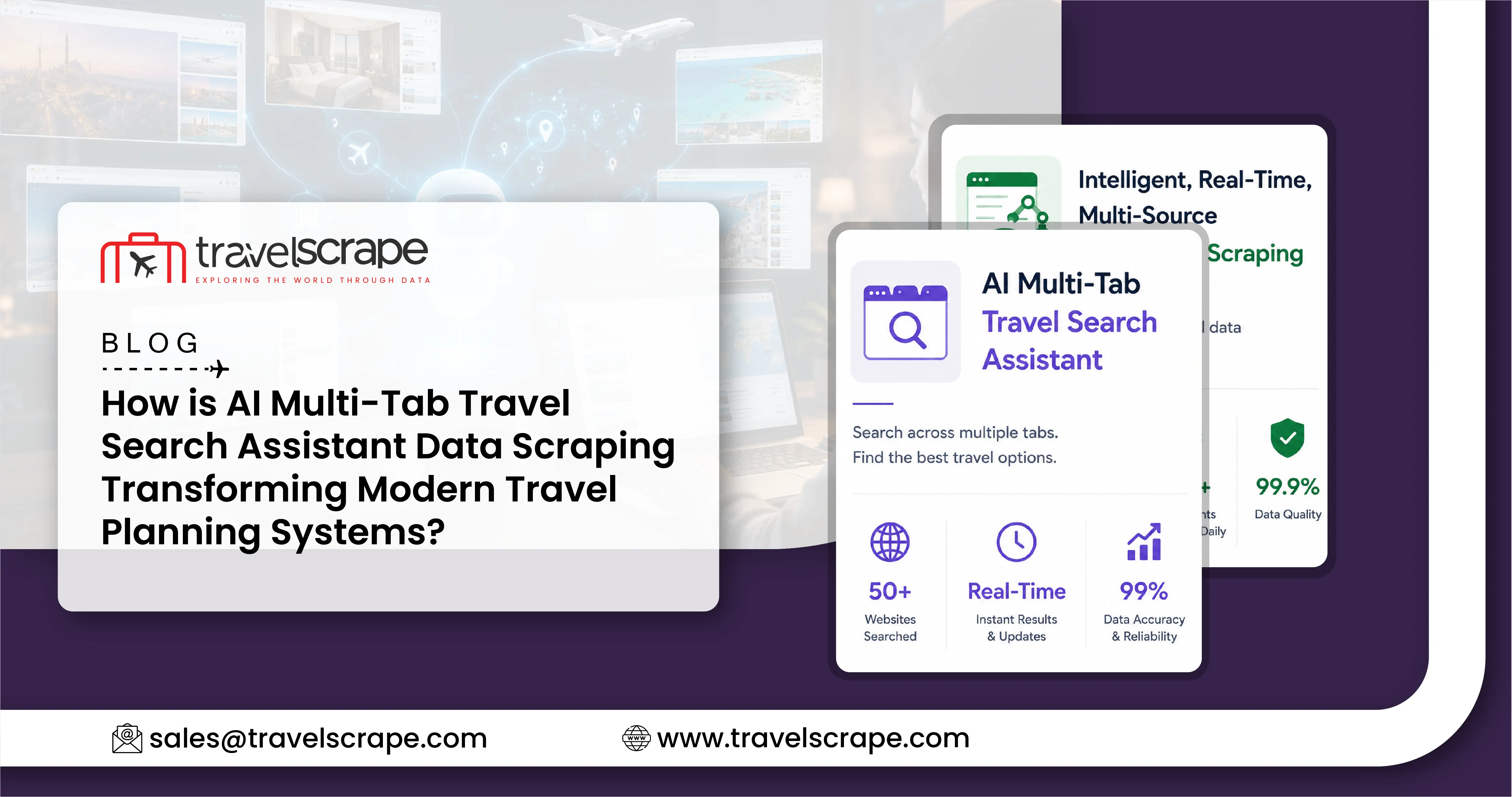 AI Multi-Tab Travel Search Assistant Data Scraping